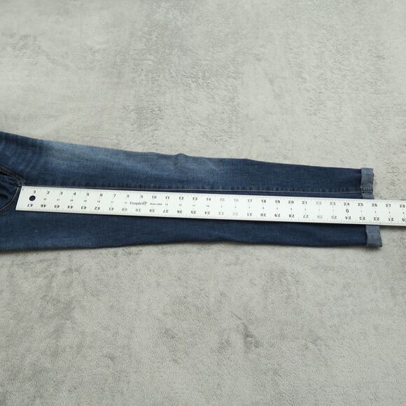 D. Jeans Women's Size 4 Blue Mid-Rise Cuffed Straight Denim Pants 26" Inseam - Picture 13 of 13